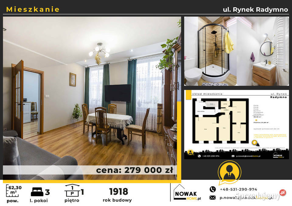 Mieszkanie w centrum Radymna Radymno