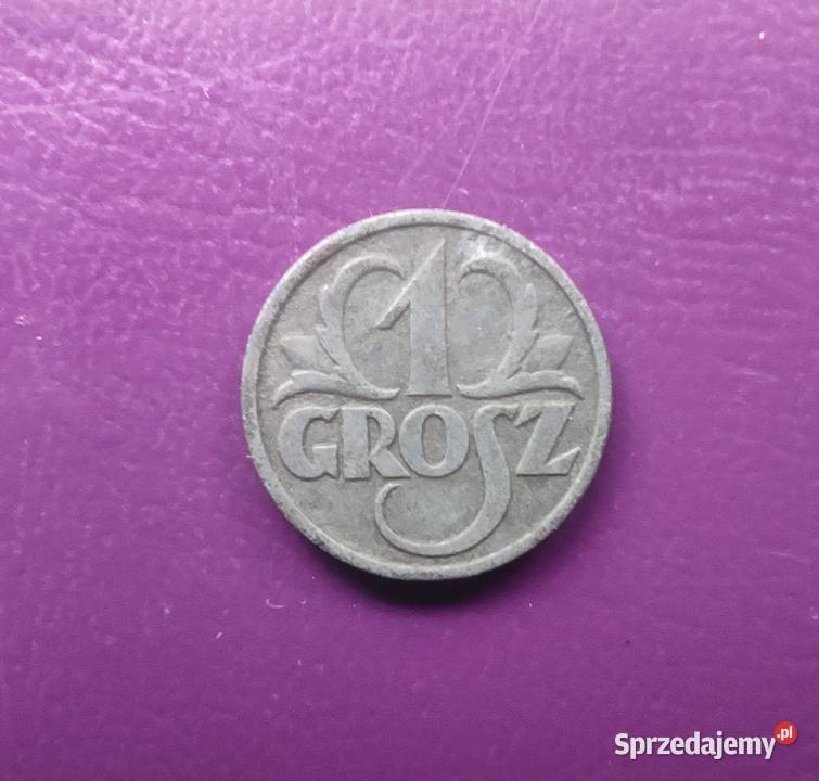Moneta okupacyjna GG 1 grosz 1939 - Cynk/Piękna/Rzadka (nr1)