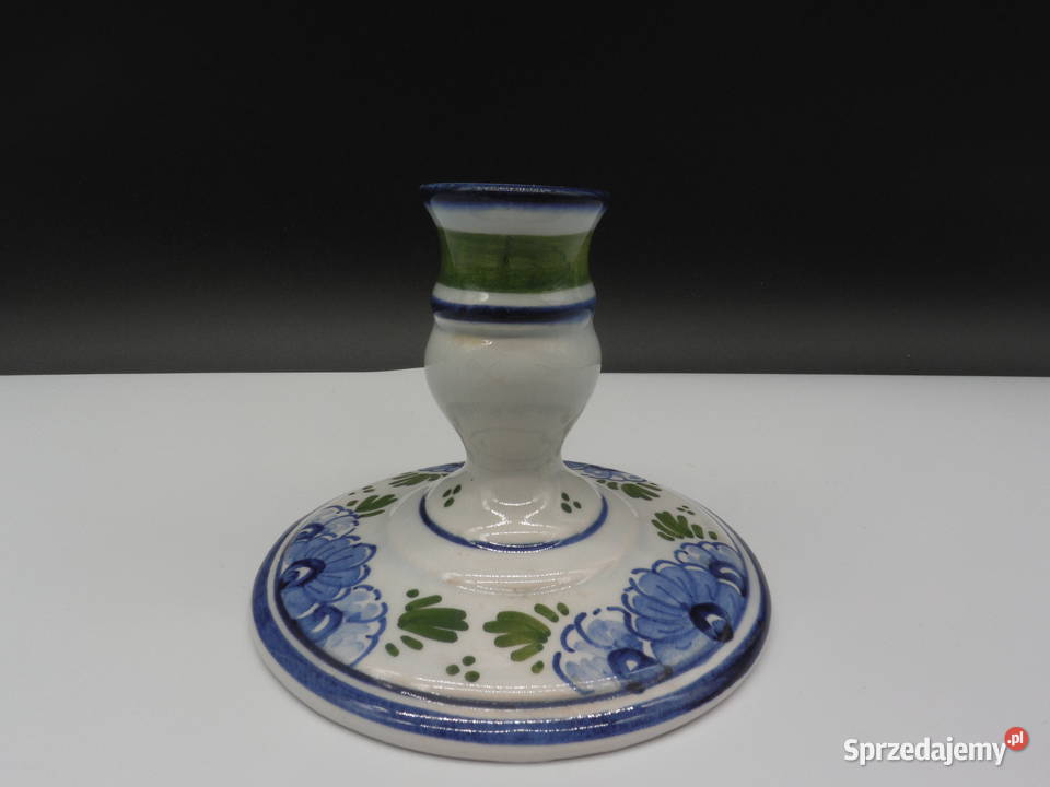 Ręcznie malowany świecznik GILDE DELFT COLOR Raszków sprzedam