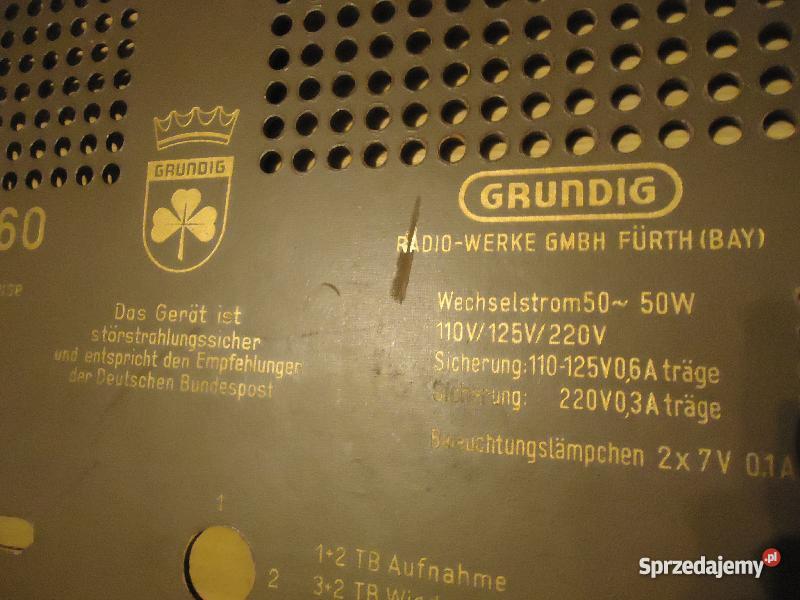 STARE KOLEKCJONERSKIE RADIO LAMPOWE GRUNDIG TYP Nowy Sącz