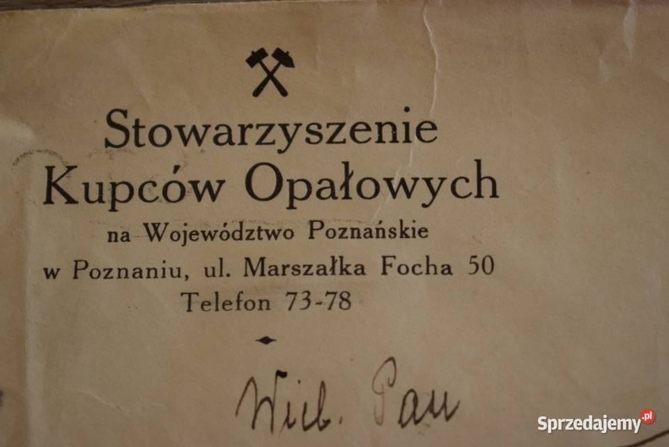 Stowarzyszenie Kupców Opałowych koperta z Chełmno