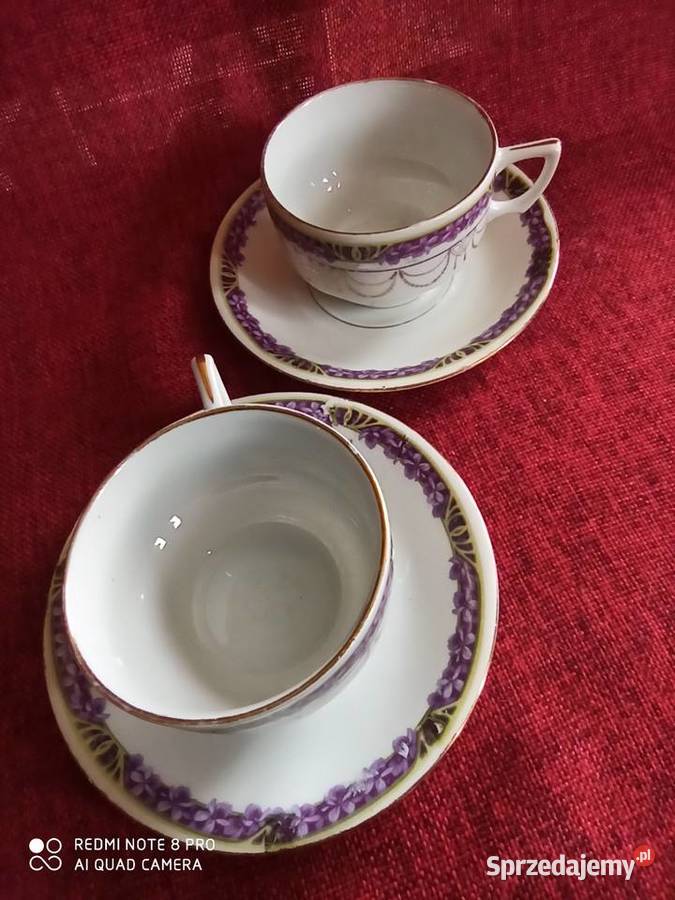 Filiżanka z fiołkami Syg numeryczna 404 Gdańsk