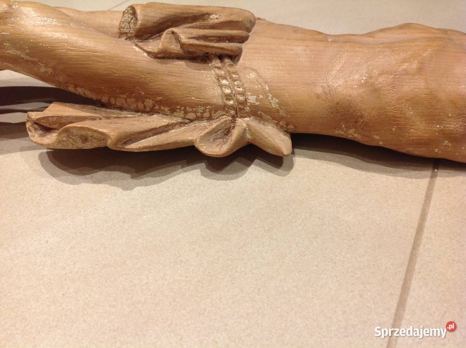 Stara Drewniana figura Jezusa lubuskie Nowa Sól sprzedam