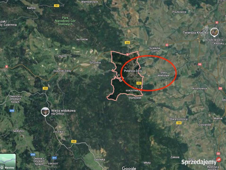 Działka budowlana idealna pod inwestycje 69zł/m2 Polanica-Zdrój