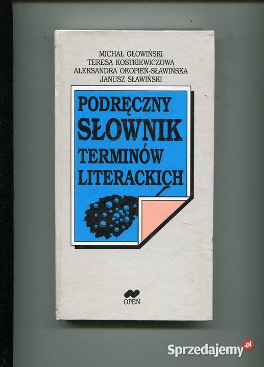 Podręczny słownik terminów literackich Głowiński twarda Książki i Podręczniki Szczecin