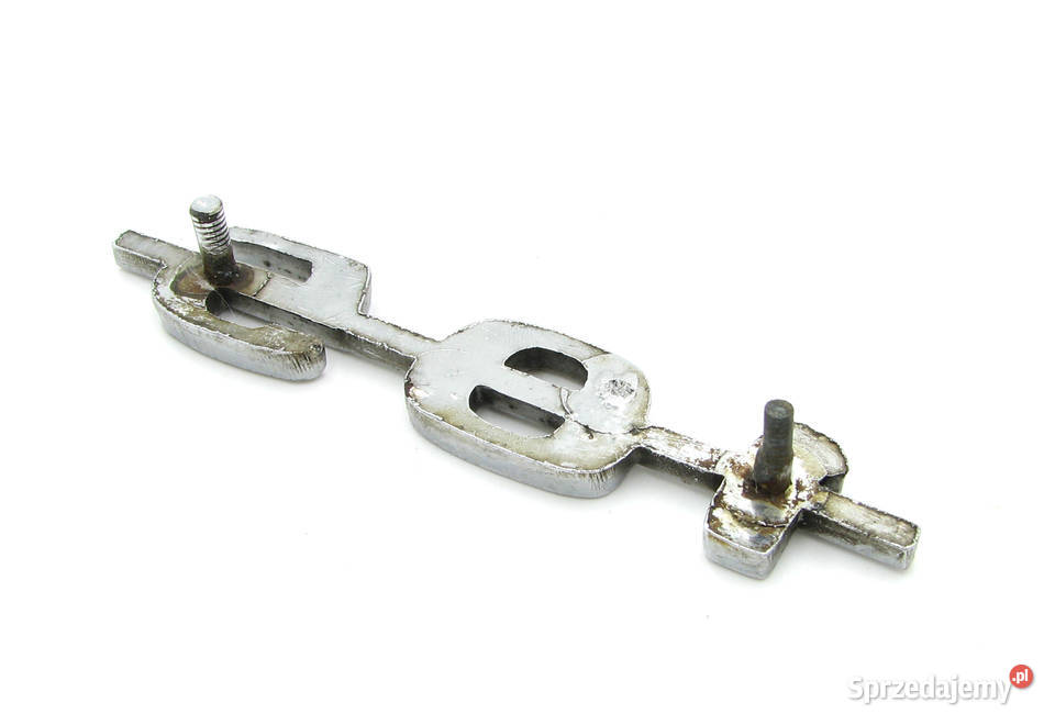 Chromowany emblemat Syrena 105 PRL metalowy PRL