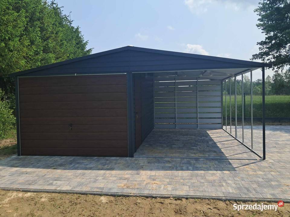 Garaż blaszany wiata PROFIL ZAMKNIĘTY Producent Sandomierz