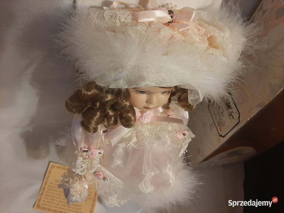 Piękna porcelanowa kolekcjonerska lalka Leonardo Inowrocław