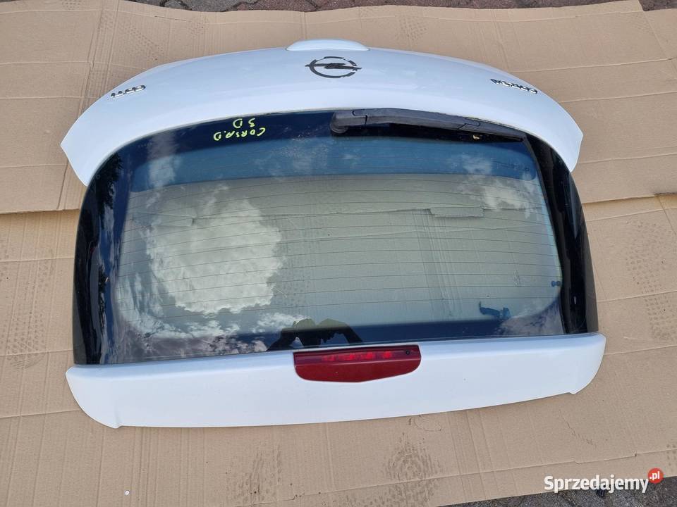 KLAPA TYLNA SZYBA OPEL CORSA D 3D KLAPA TYLNA osobowe sprzedam