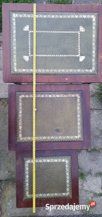 Zestaw 3 stolików kawowych retro klasyczny styl Wleń