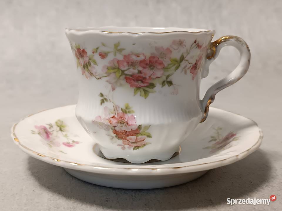 CT CARL TIELSCH Duet Filiżanka w Kwiaty Silesia Jelenia Góra