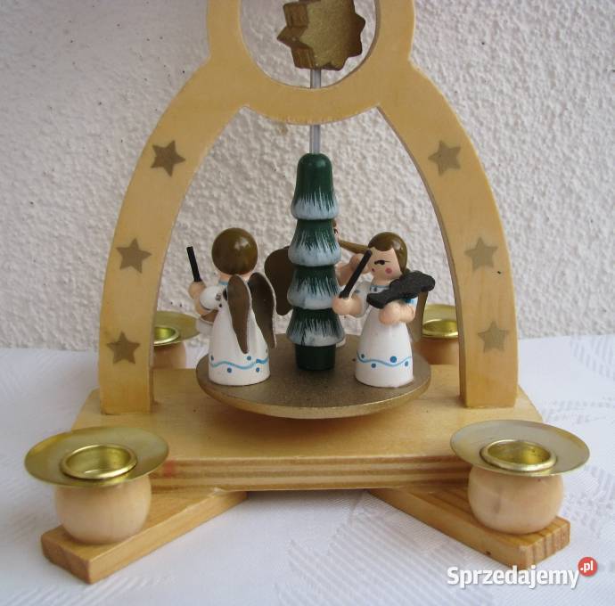 Karuzela Piramida świecznik aniołki Boże