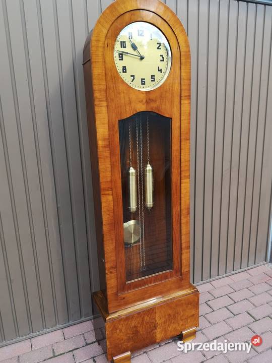Zegar Stojący Orzech ArtDeco DUFA Stary Antyk wielkopolskie Swarzędz