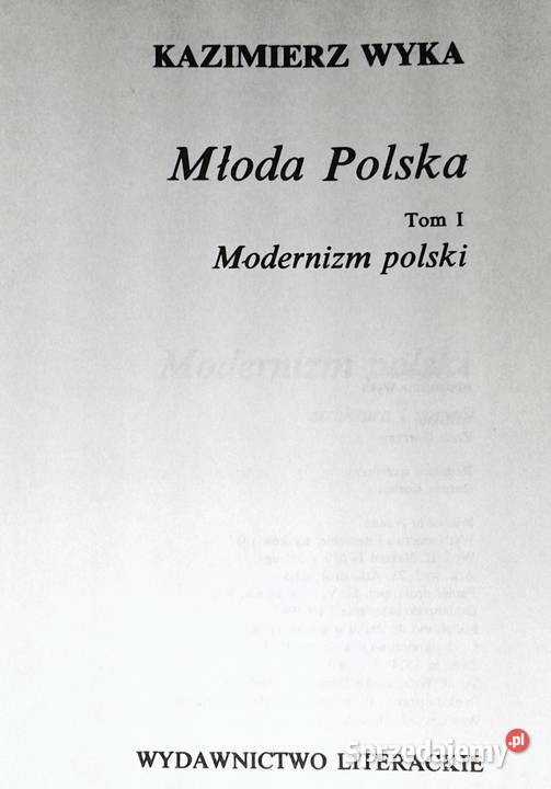 Młoda Polska Tom 2 Kazimierz Wyka Chełm