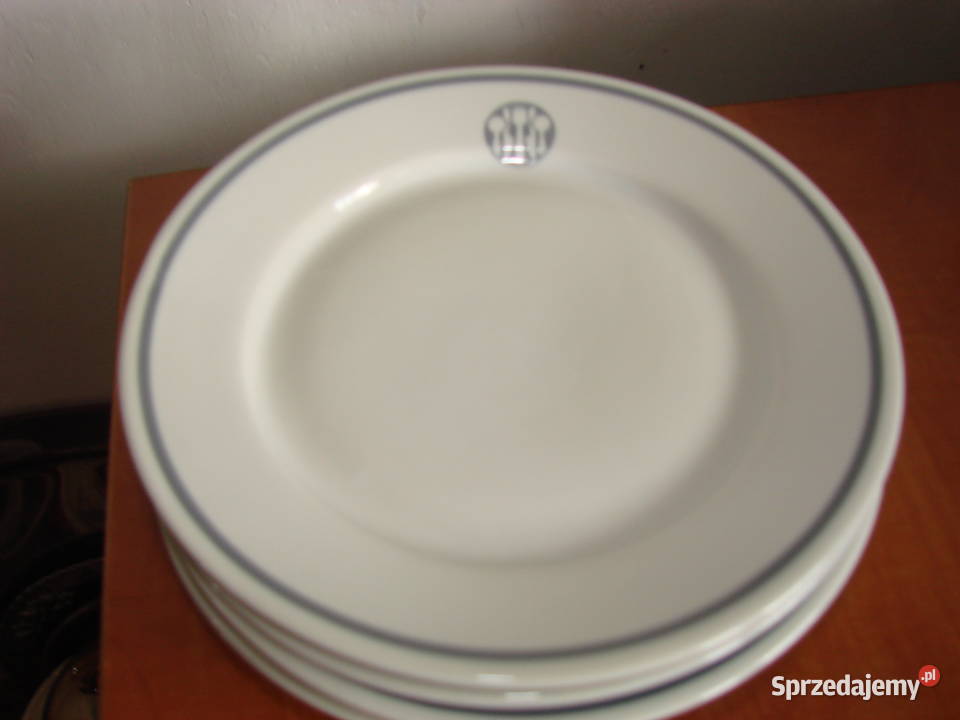 Lubiana deserowy talerz barowy PRL Pruszcz Gdański