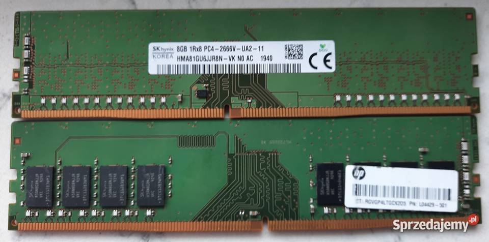 SK HYNIX 8GB DDR4 UDIMM 1Rx8 PC4 2666V UA2 11 sprzedam