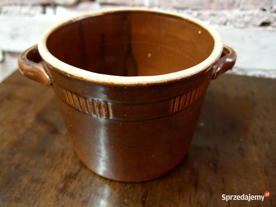 garnek kamionkowy gliniany FNK Bochnia 075 litra Łódź
