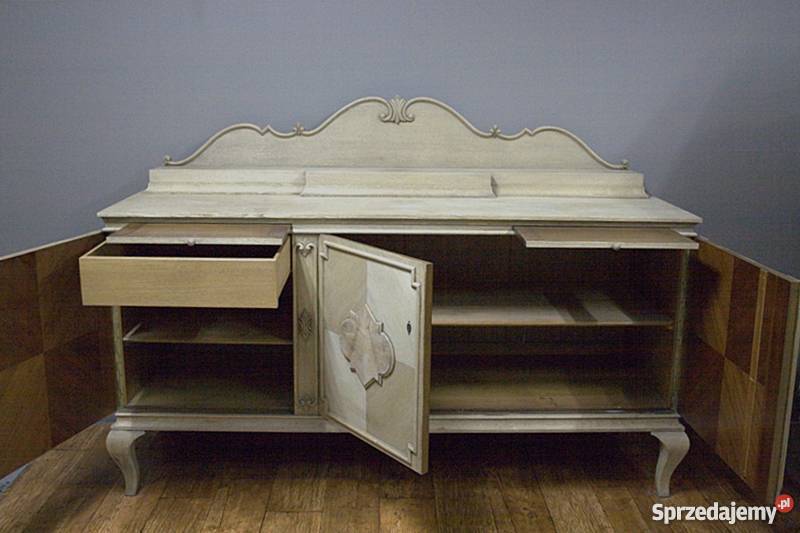 DĘBOWY BUFET SECESYJNY OCZYSZCZONY ANTYK Radzymin