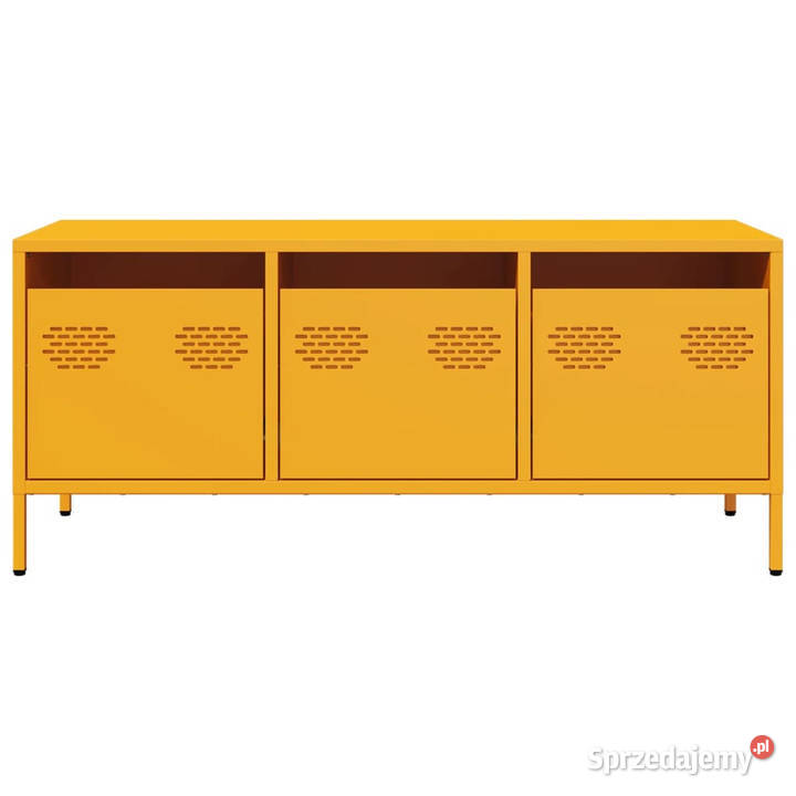 Szafka RTV żółta 1015x39x435 stal walcowana na Warszawa