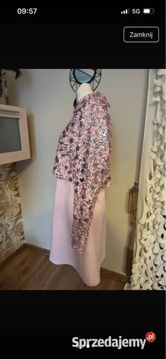 Sukienka świąteczna ślubna sylwestrowa Asos LXXL małopolskie Tarnów