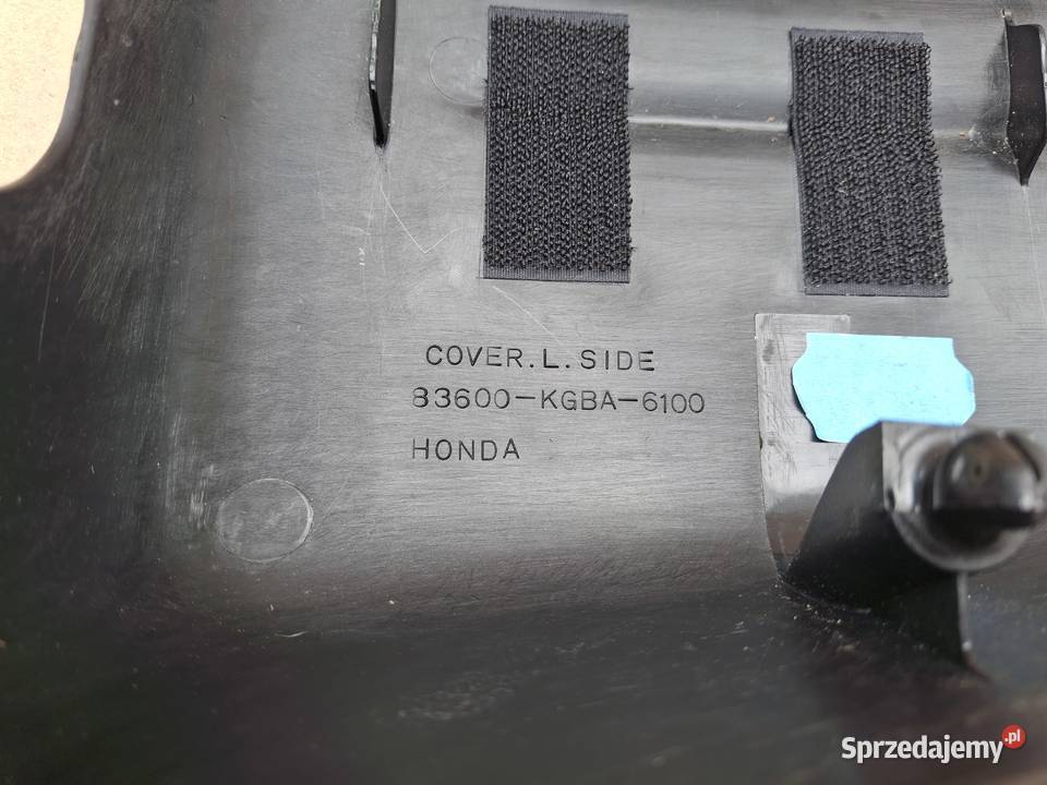 HONDA SHADOW VT125 OSŁONA POKRYWA BOCZEK LEWY Szyby i owiewki Bieleń