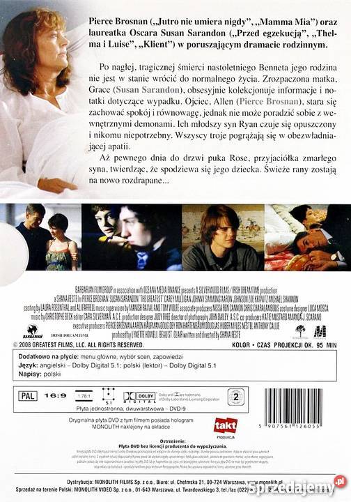 NAJLEPSZY SUSAN SARANDON DVD Kalisz