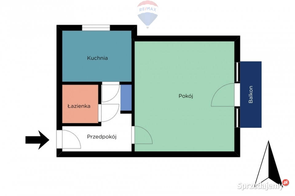 34 m z balkonem PŁ do remontu i aranżacji piwnica Łódź