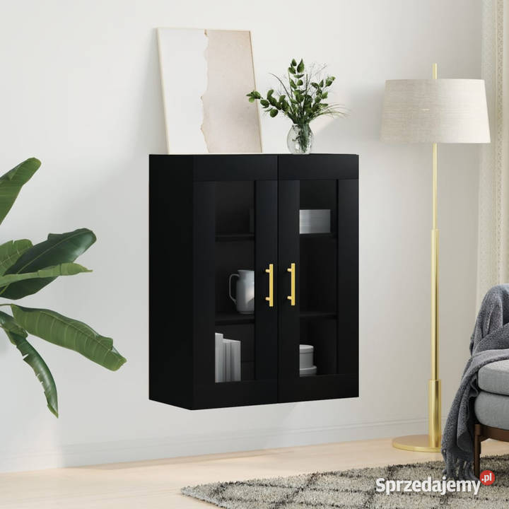Szafka wisząca czarna 695x34x90 WM828469 Warszawa sprzedam