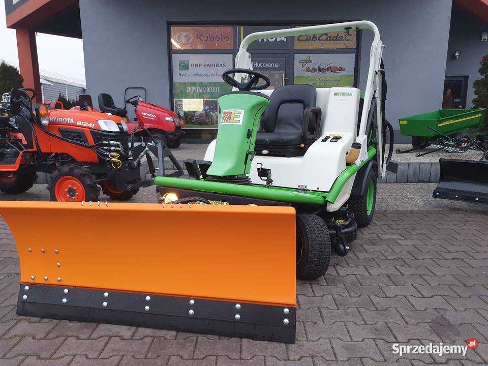 Kosiarka komunalna Etesia H124DX 4x4pług hydraul Kobiele Wielkie
