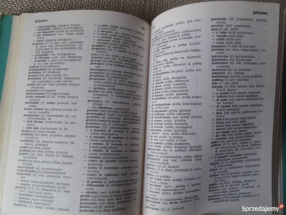 Słownik techniczny włoskopolski Szczecin sprzedam
