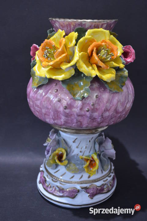 Porcelana Roceram Wazon waza Camelia do kolekcji wielkopolskie Środa Wielkopolska