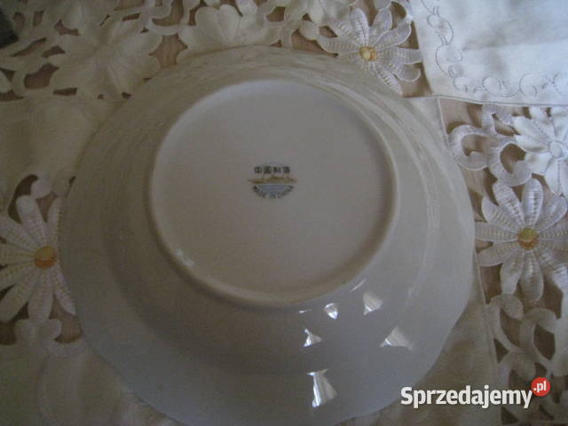 Talerze głębokie porcelanowe lata 80te XX wieku