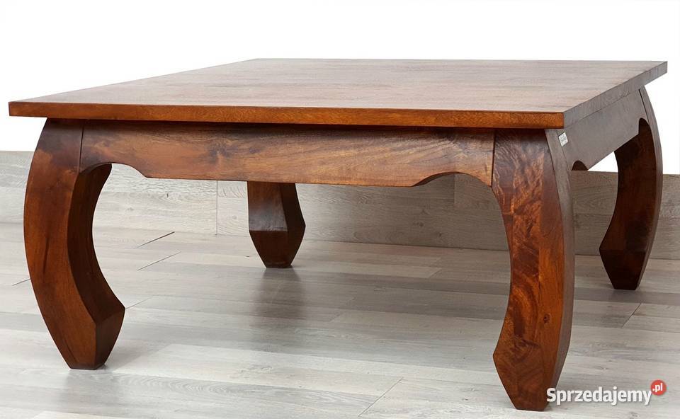Ręcznie rzeźbiony klasyczny stolik typu Opium