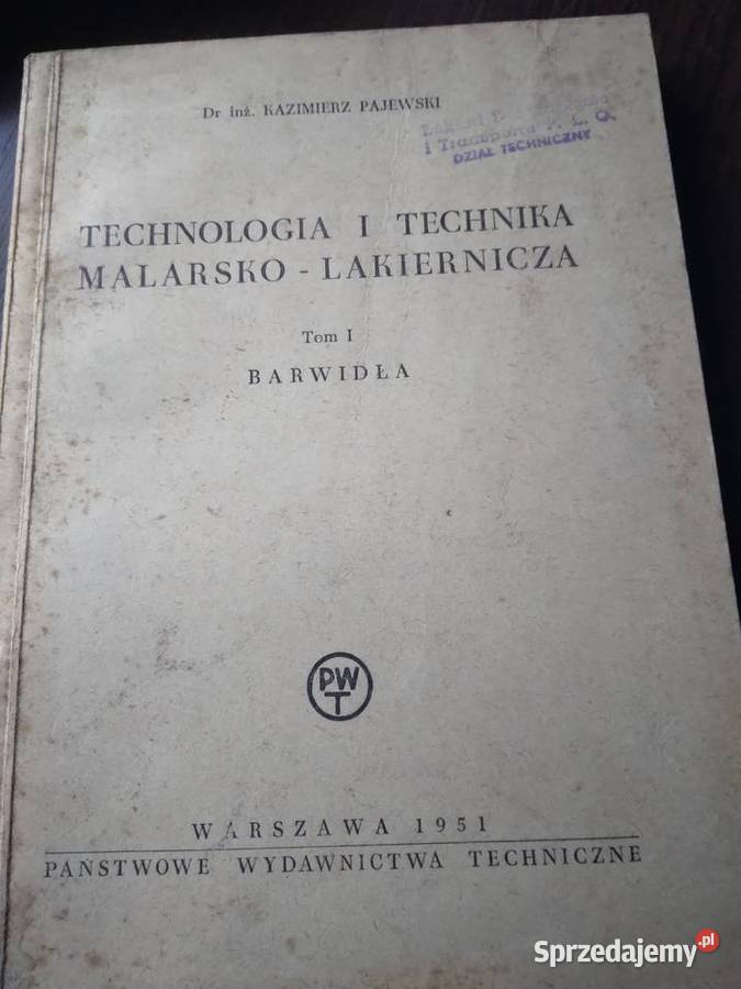 Technologia i technika malarsko-lakiernicza T.I Barwidła