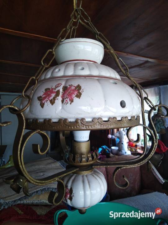 żyrandol lampa ręcznie malowana
