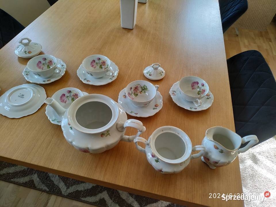 Komplet do kawy porcelana nowy podlaskie Grabówka