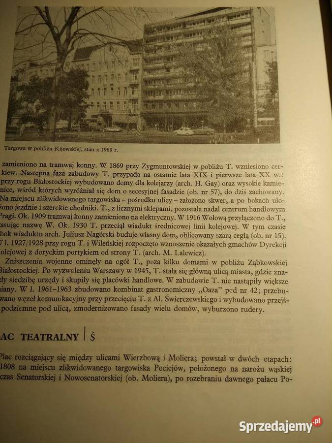 Ulice i place Warszawy książki Bródno mazowieckie Warszawa