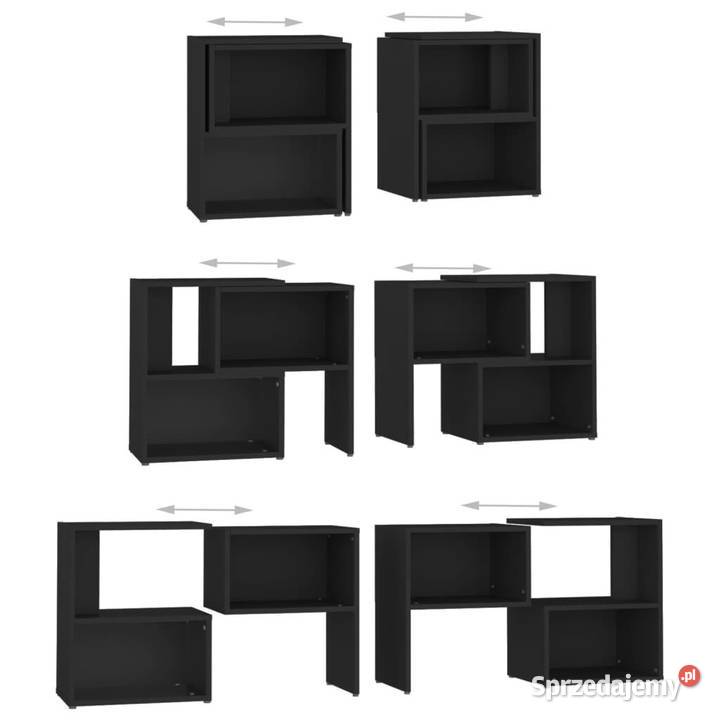 vidaXL Szafka pod telewizor czarna 104x30x52