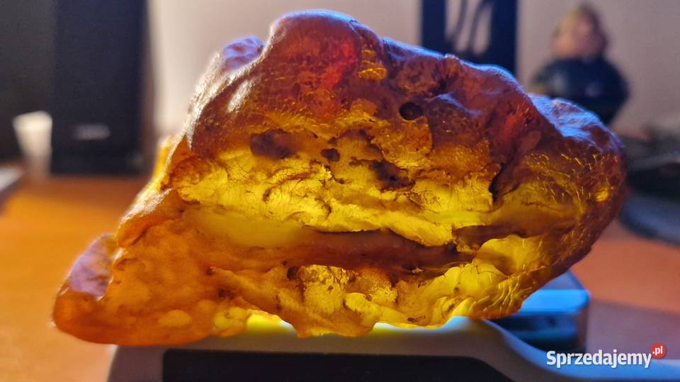Przezroczysta bryłka bursztynu ukraińskiego 172 Pozostałe mazowieckie Warszawa