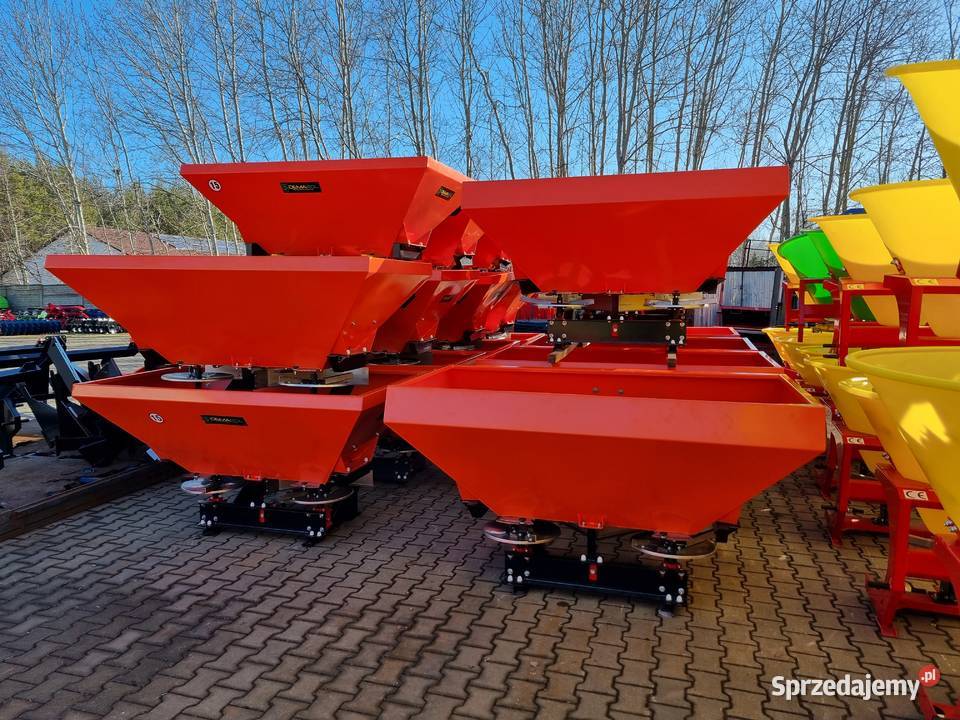 Rozsiewacz DEMAROL dwutalerzowy NOWY niski kosz