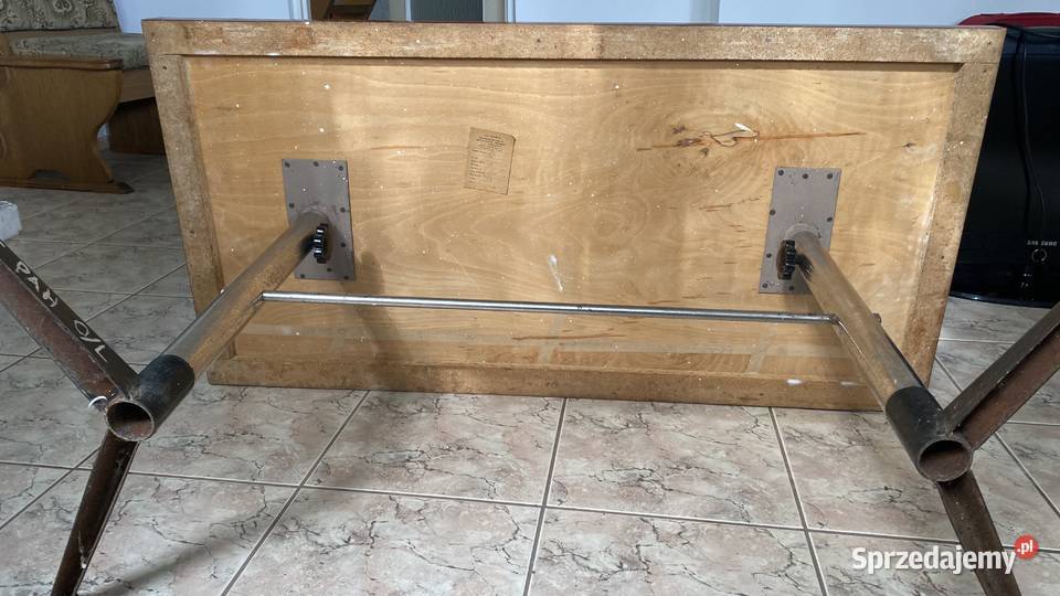 Stoliklawa z lat 80tych na wysoki polysk Dom i Ogród
