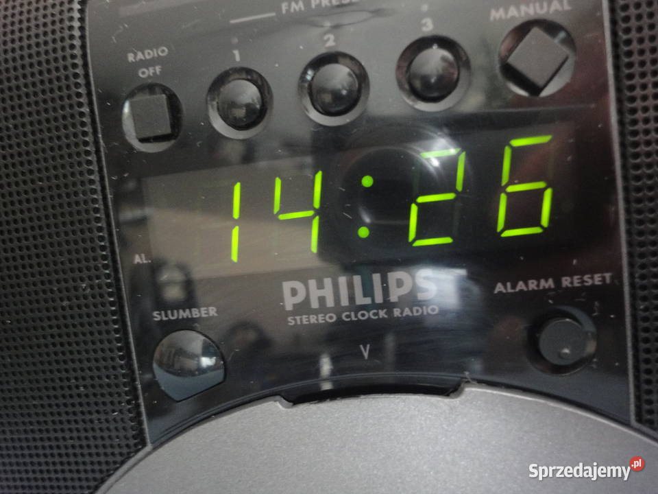 Radiobudzik stereo Philipsklasyk z lat 80tych