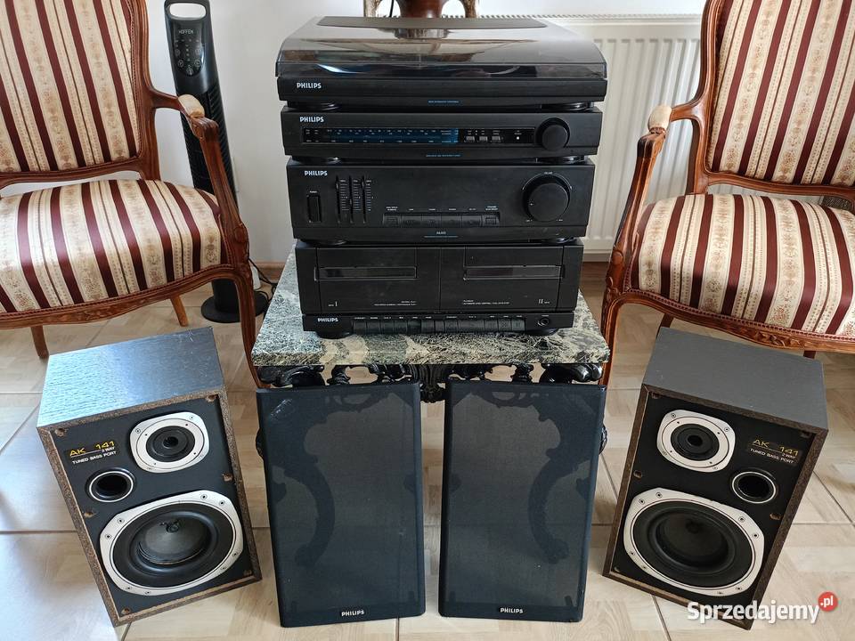 Wieża PHILIPS z Gramofonem i Kolumnami Vintage sprzedam