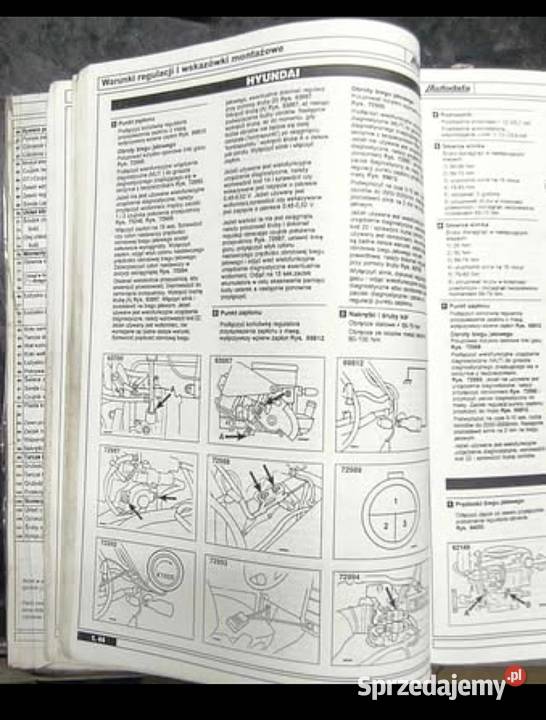 Książka dane diagnostyczne silnika i podwozia Ruszowice