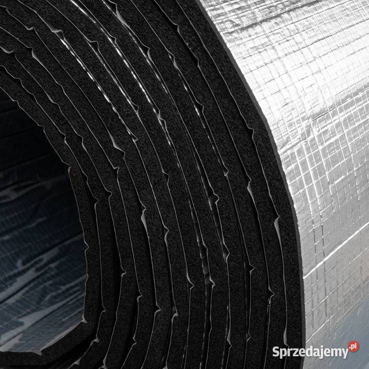 Mata pianka gumowa termoizolacyjna z aluminium