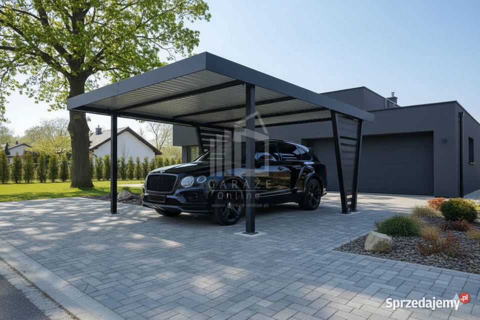 Carport V PREMIUM 5x5m Wypełnienie panelami Elbląg sprzedam