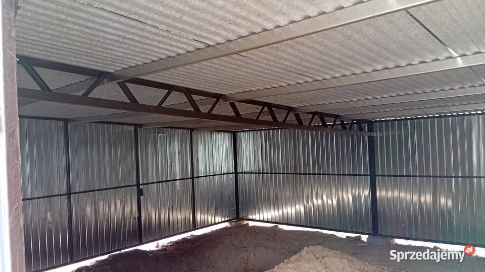 Garaże blaszane bramy garażowe skręcane