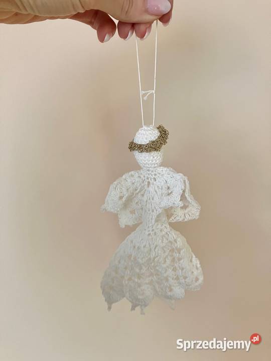 Nowy aniołek na choinkę rękodzieło szydełko Nisko sprzedam