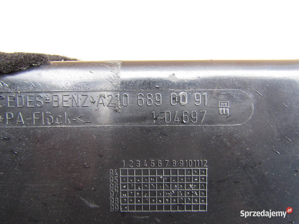 SCHOWEK PASAŻERA MERCEDES EKL W210 A2106890091 Mysłaków
