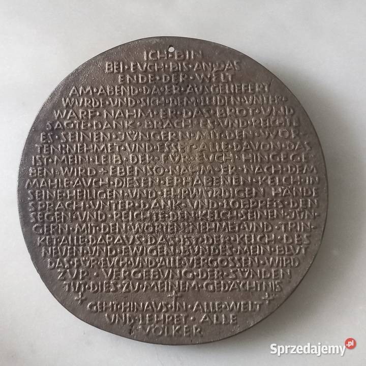 Relief plakieta Ostatnia wieczerza Toruń